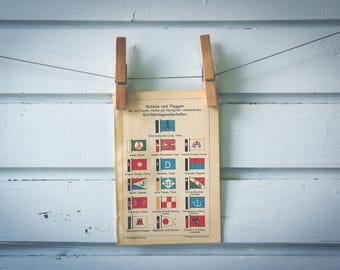 1915 Vintage Flags Illustration