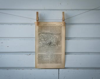 1887 Vintage Portsmouth Map