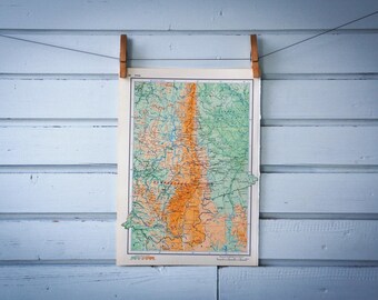1967 Vintage Map of the Urals
