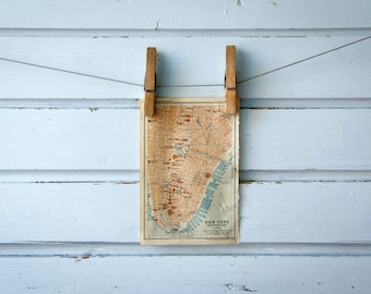 1905 Vintage Map of New York