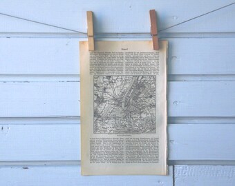 1894 Vintage Map of New York