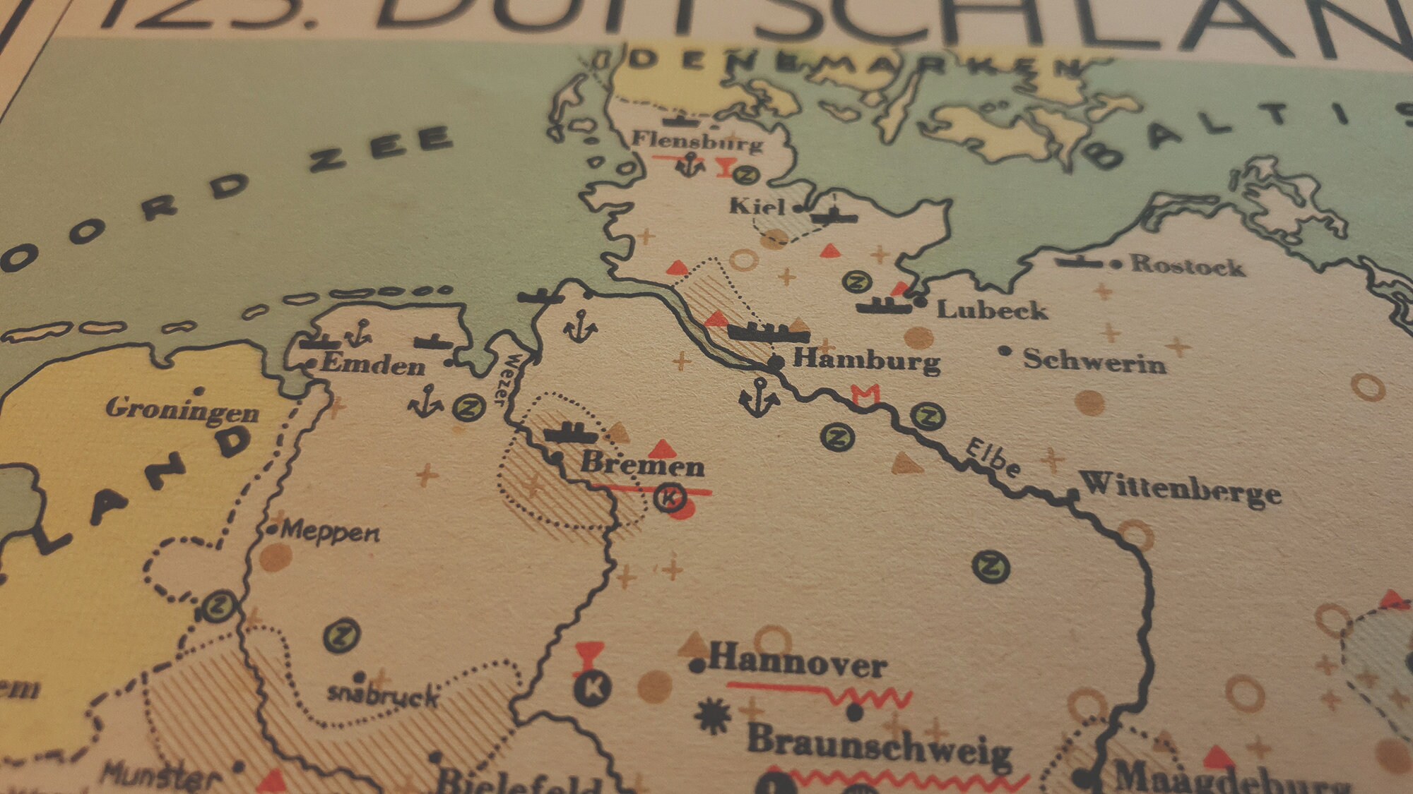 1941 Vintage Map of Germany