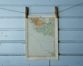 1971 Vintage Ulcinj & Surroundings Map