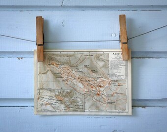 1931 Vintage Assisi Map
