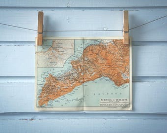 1926 Vintage Sorrento Peninsula Map