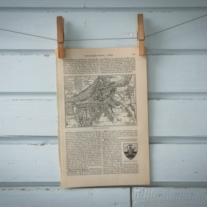 1907 Vintage Gothenburg Map