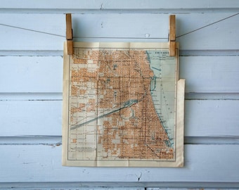 1905 Vintage Chicago Map