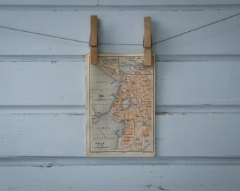 1931 Vintage Pula Map