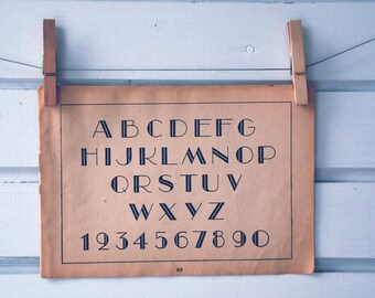 1949 Vintage Font Illustration