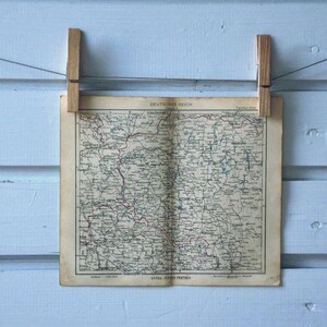 1941 Vintage North Poland Map