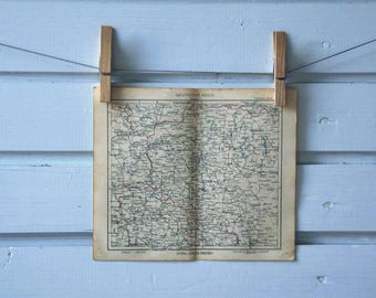 1941 Vintage North Poland Map