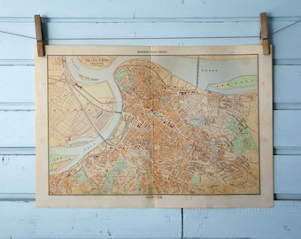 1971 Vintage Belgrade Map