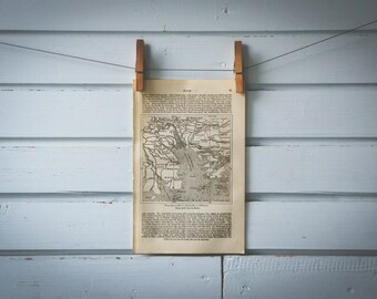 1887 Vintage Pearl River Delta Map