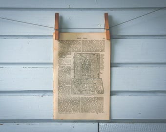 1897 Vintage Beijing Map