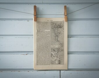 1907 Vintage Corfu Map
