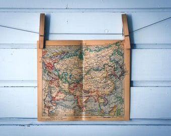1943 Vintage Map of Asia