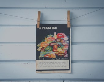 1954 Vintage Vitamins Illustration