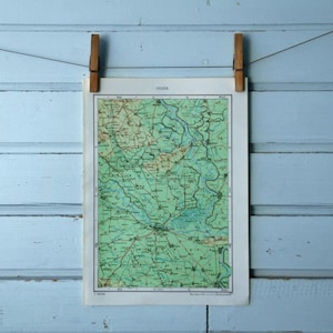 Carte vintage de Baranya, 1971