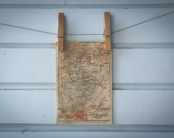 1911 Vintage Anninger Mountain Map