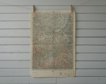 1967 Vintage Central Serbia Map