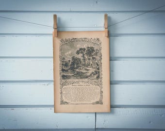 1900s Vintage English Farm Illustration