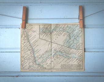 1904 Vintage Map of Volga River from Kamyshin to Astrakhan