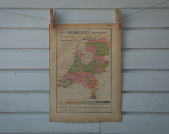 1941 Vintage Map of the Netherlands