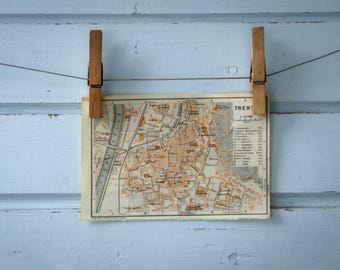 1931 Vintage Trento Map