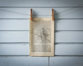 1887 Vintage Liverpool Map