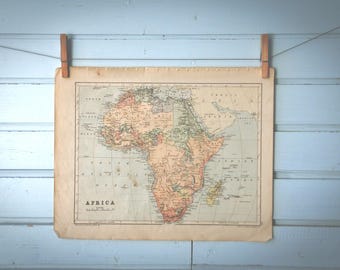 1883 Vintage Map of Africa