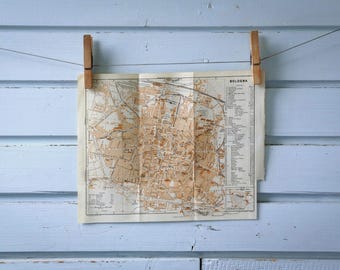 1931 Vintage Bologna Map