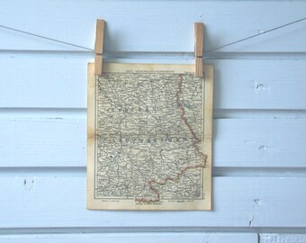1941 Vintage East Poland Map