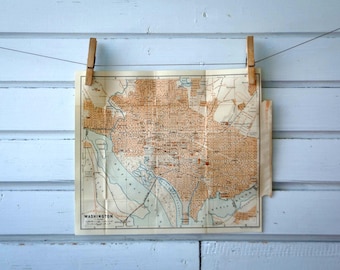 1905 Vintage Map of Washington