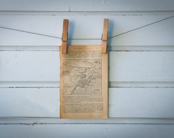 1927 Vintage Béjaïa & Surroundings Map