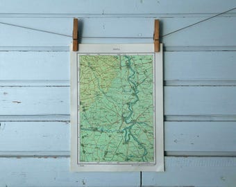1971 Vintage North Vojvodina Map