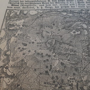 1887 Vintage Map of Etna image 3