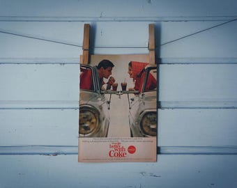 1965 Vintage Coca-Cola Advertisement Illustration
