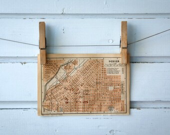 1905 Vintage Denver Map