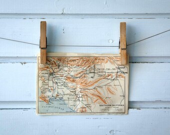 1905 Vintage South California Map