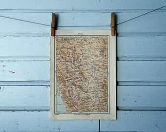 1971 Vintage Map of Pelagonia