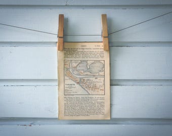 1911 Vintage Taranto Map