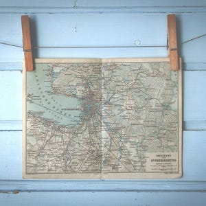 1904 Vintage Saint Petersburg & Surroundings Map