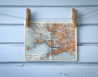 1931 Vintage Naples & Surroundings Map
