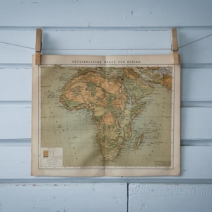 1887 Vintage Karte von Afrika