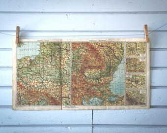 1920s Vintage East Europe Map