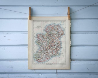 1904 Vintage Map of Ireland