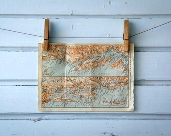 1905 Vintage Pacific Northwest Map