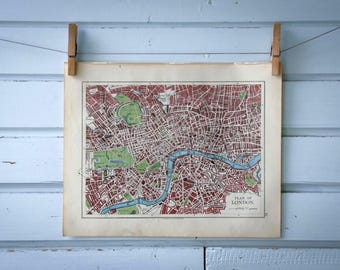 Rare find* 1904 Vintage Map of London