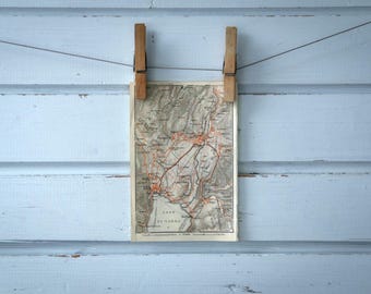 1931 Vintage Riva del Garda Map