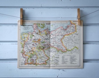 1892 Vintage Germany Map